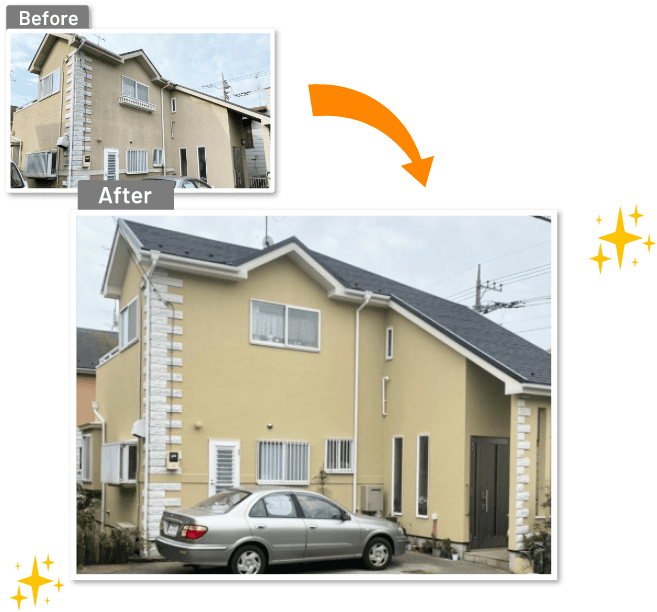 ビフォーアフターの画像